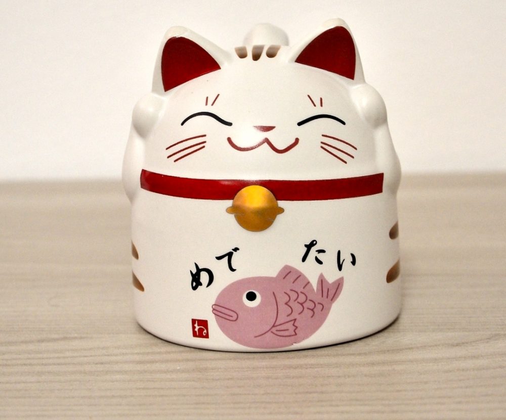 Tazza maneki neko rosa