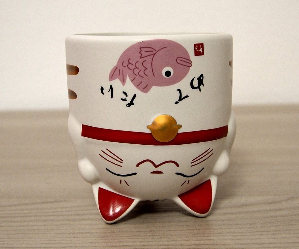 Tazza maneki neko rosa