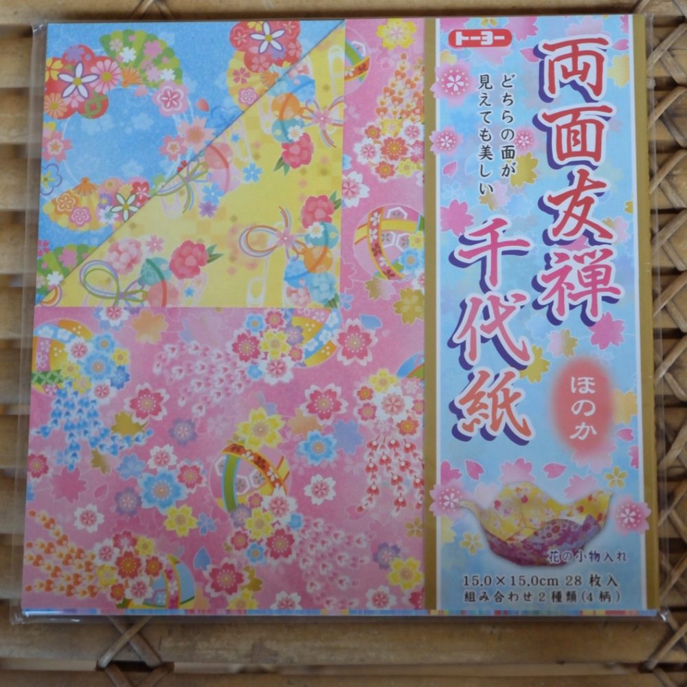 Carta da origami fiori ventagli
