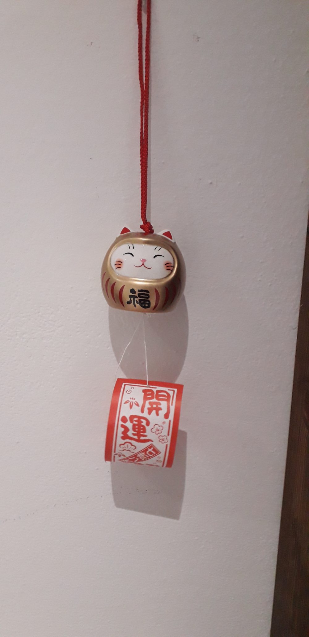 Furin daruma maneki neko in ceramica