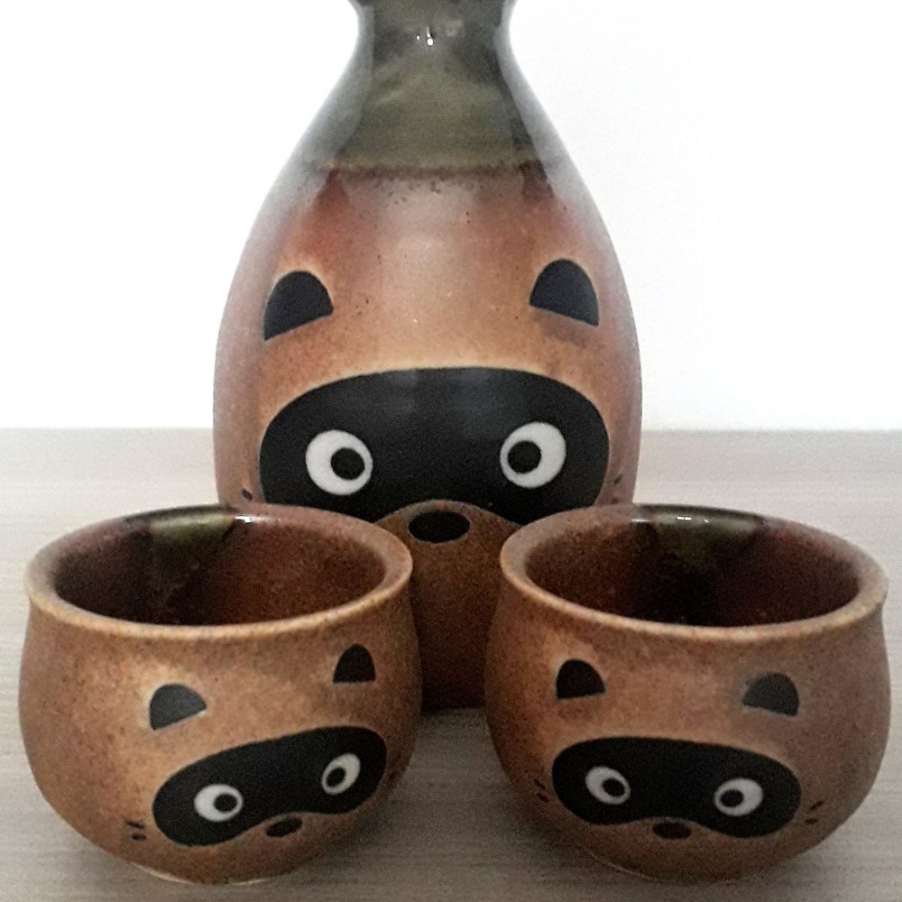 Set sake tanuki