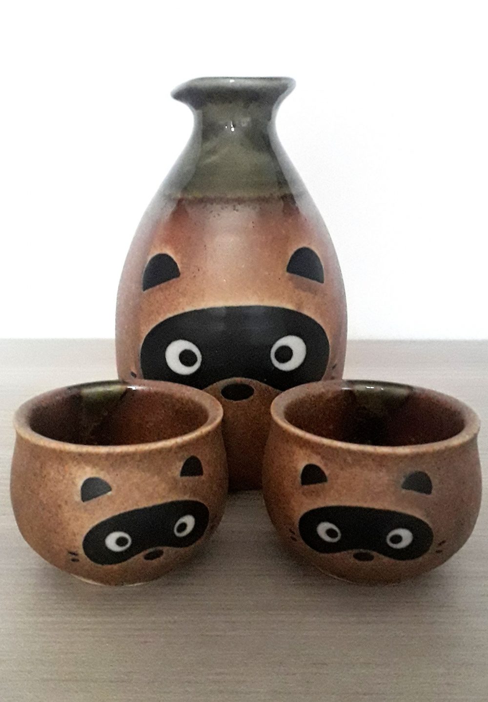 Set sake tanuki