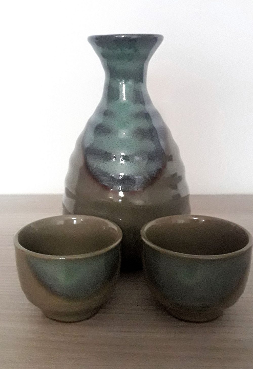 Set sake verde e azzurro
